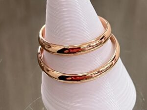 Alianzas media caña 4 gramos el par ORO 18K (precio por unidad)