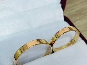 Alianzas cintas de 3 gramos el par ORO 18K (precio por unidad)