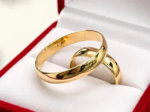 Alianza media caña ancha 6 gramos el par ORO 18K (precio por unidad) Alianza media caña ancha 6 gramos el par ORO 18K (precio por unidad)