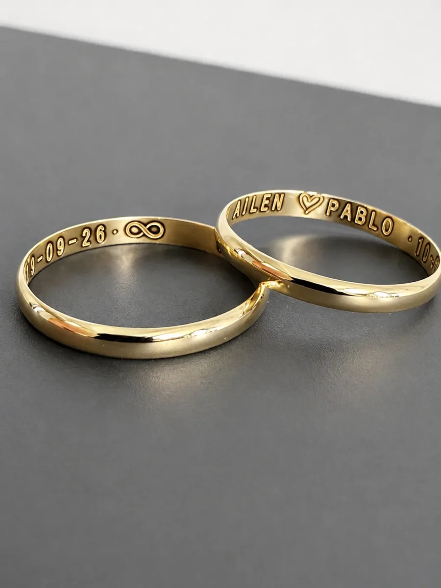 Alianzas media caña 3 gramos el par ORO 18K (precio por unidad) Alianzas media caña 3 gramos el par ORO 18K (precio por unidad) - Imagen 3