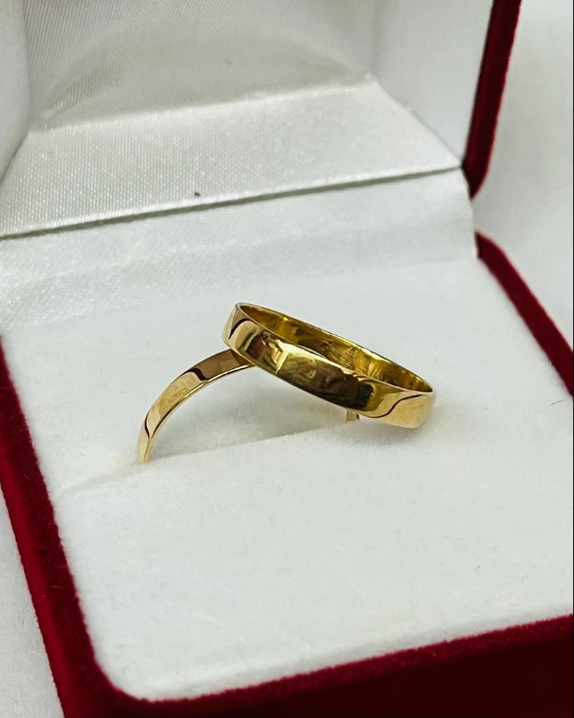 Alianzas cintas de 3 gramos el par ORO 18K (precio por unidad) Alianzas cintas de 3 gramos el par ORO 18K (precio por unidad) - Imagen 3