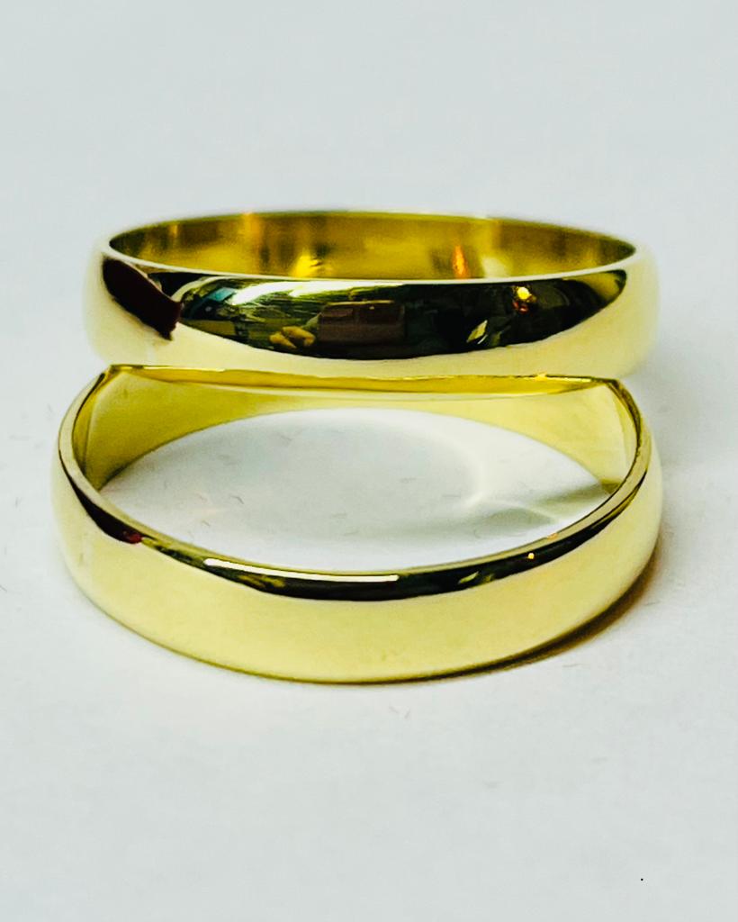 Alianzas media caña ancha 5 gramos el par ORO 18K (precio por unidad) Alianzas media caña ancha 5 gramos el par ORO 18K (precio por unidad) - Imagen 7