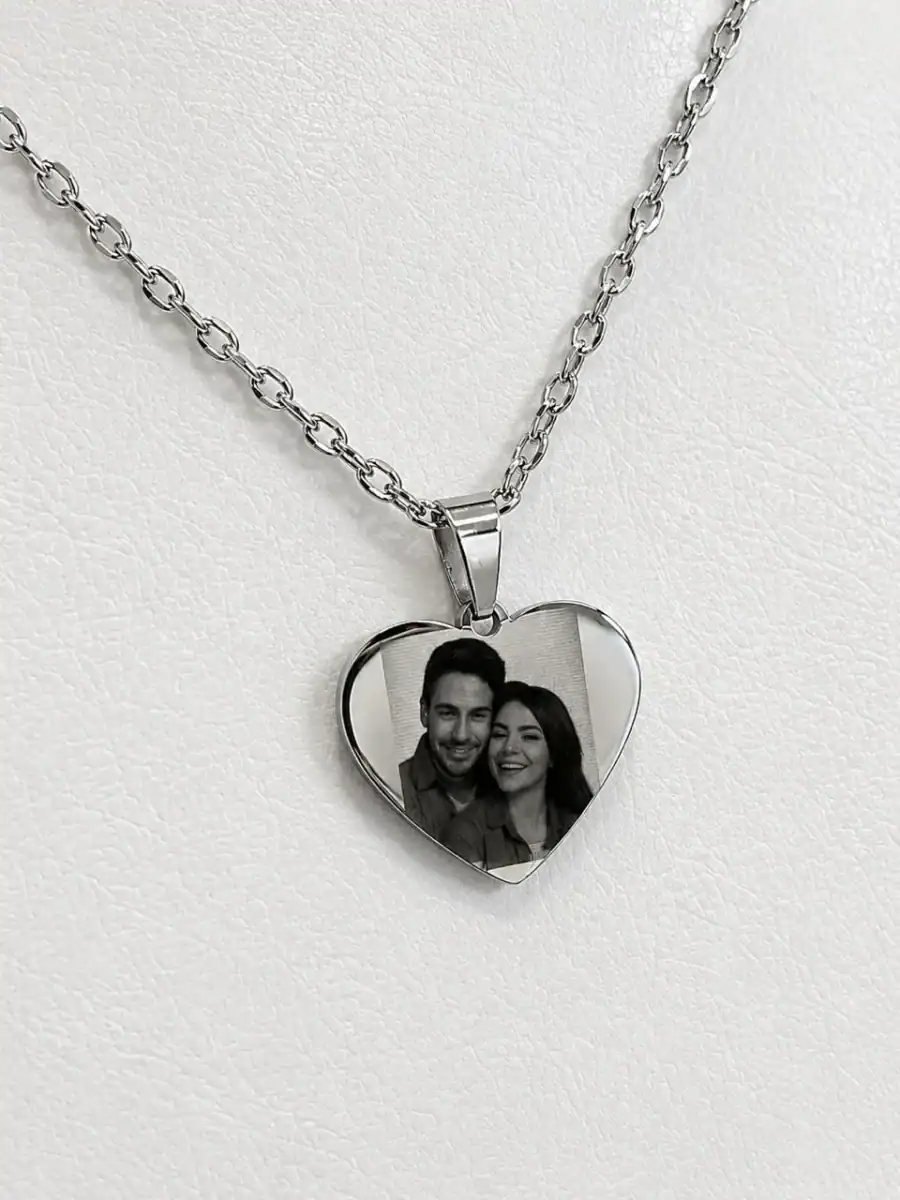 Corazon con foto medalla ACERO QUIRURGICO Corazon con foto medalla ACERO QUIRURGICO - Imagen 3