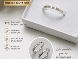 Alianzas cinta fina (precio por unidad) Alianzas cinta fina (precio por unidad)