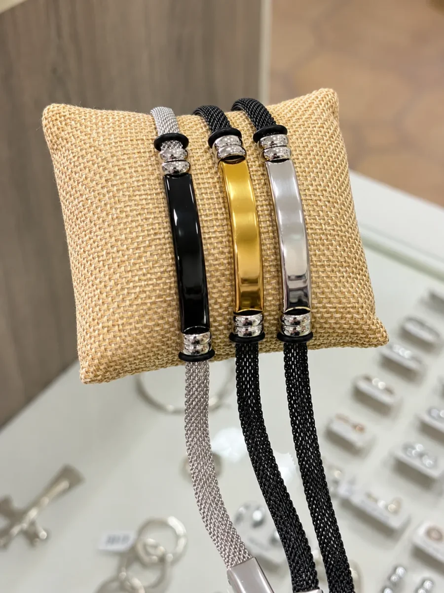 Pulseras de Acero con Chapa Pulseras de Acero con Chapa - Imagen 3