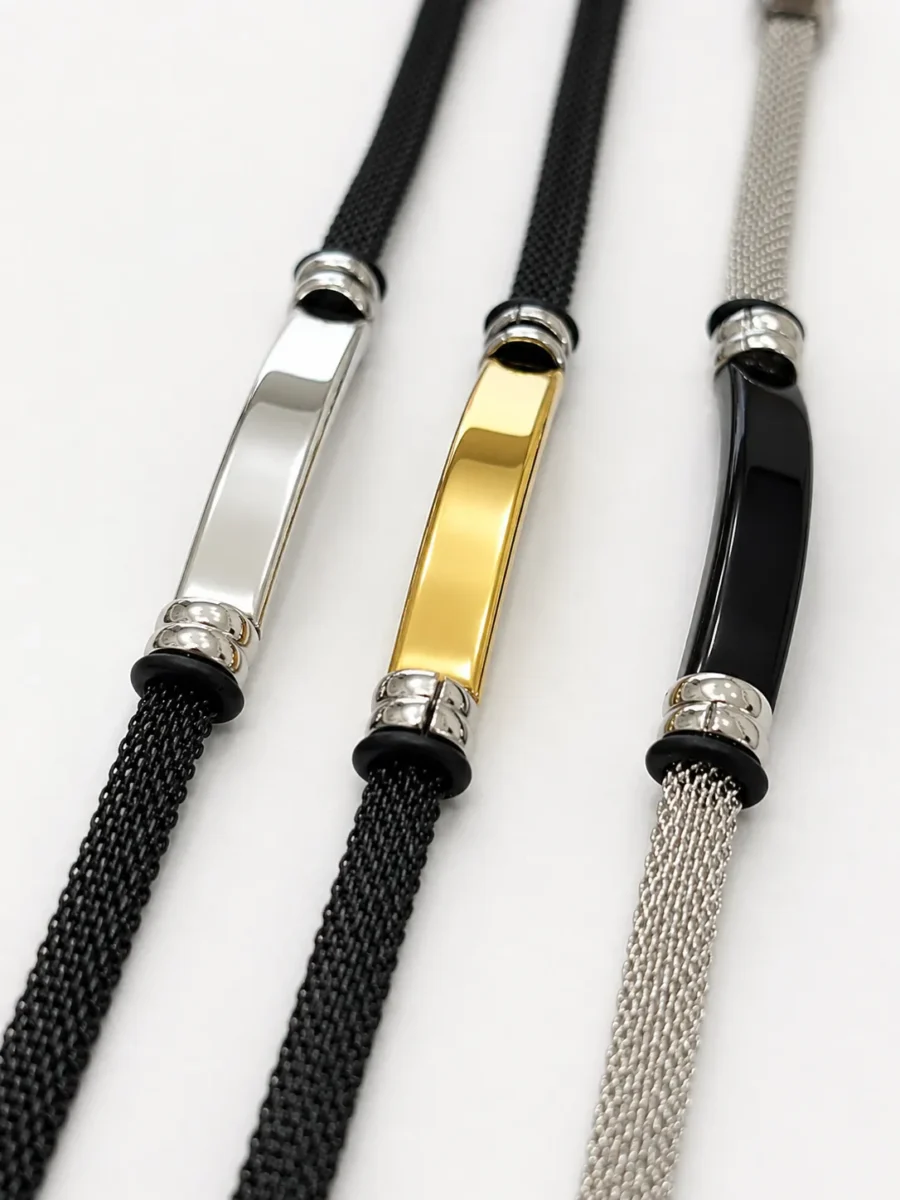 Pulseras de Acero con Chapa Pulseras de Acero con Chapa - Imagen 4