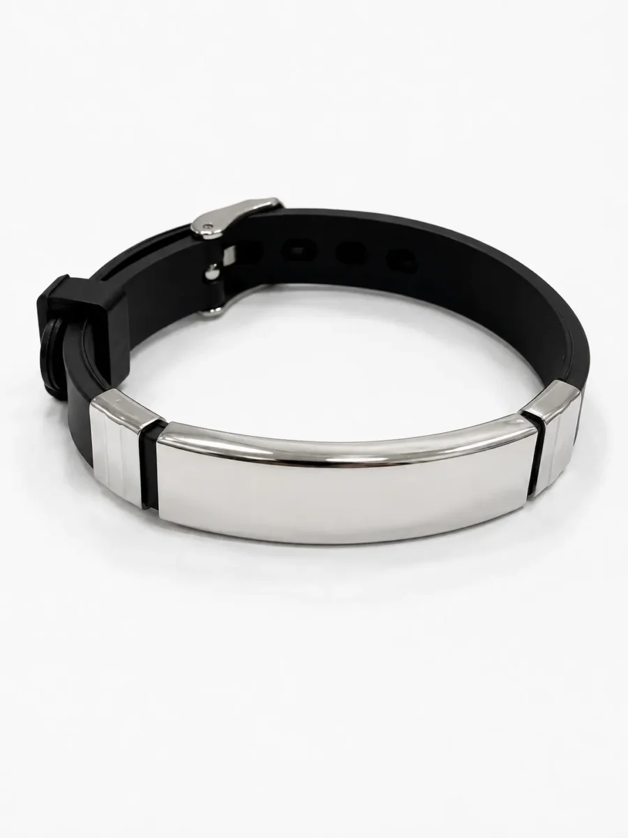 Pulsera Acero y caucho Pulsera Acero y caucho - Imagen 3